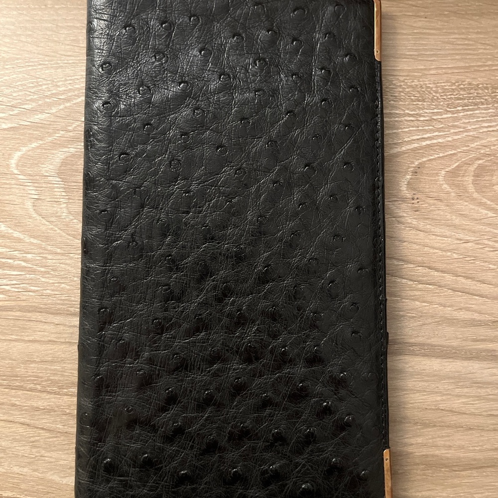 Asprey of London - Black Leather Bifold Wallet, Excellent Condition!